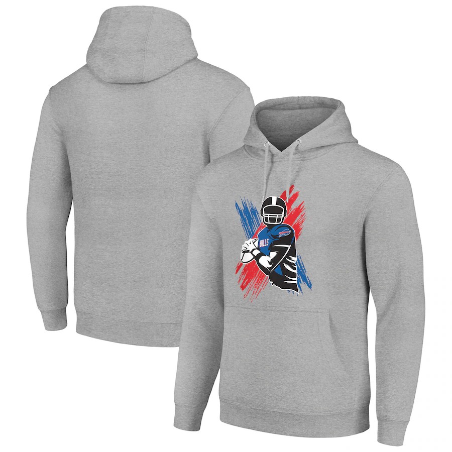 Men buffalo bills grey NFL 2024 hoodie->buffalo bills->NFL Jersey